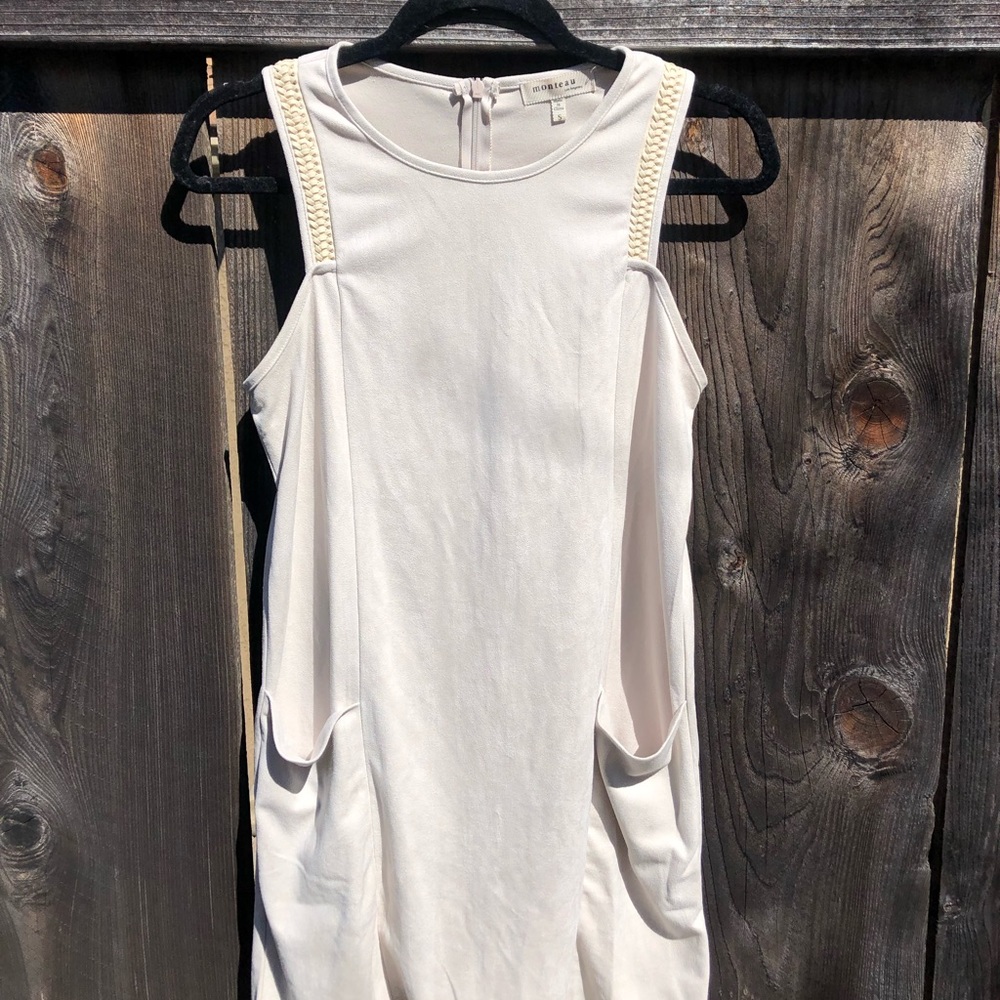 Monteau Suede Shift Dress with Pockets Size Small